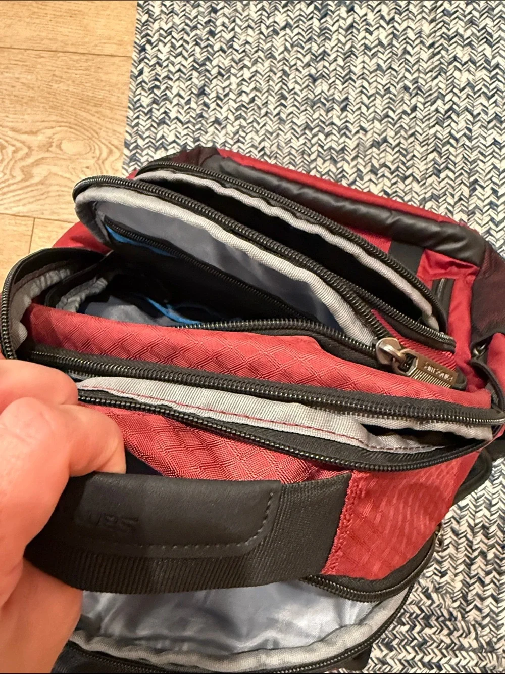 Samsonite Red & Black Travel Backpack - Durable Daily Bag